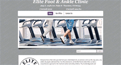 Desktop Screenshot of elitefootandankleclinic.com